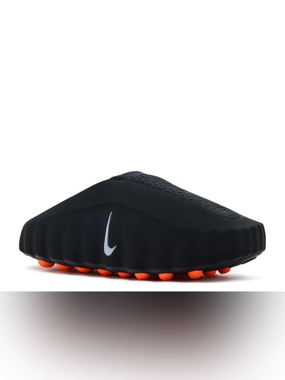 Nike Mind 001 Mule Black Slip-On Sneakers with Orange Stud Outsole